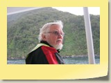 Aye-Aye, Captain. Bob the Boatie - on Milford Sound NZ